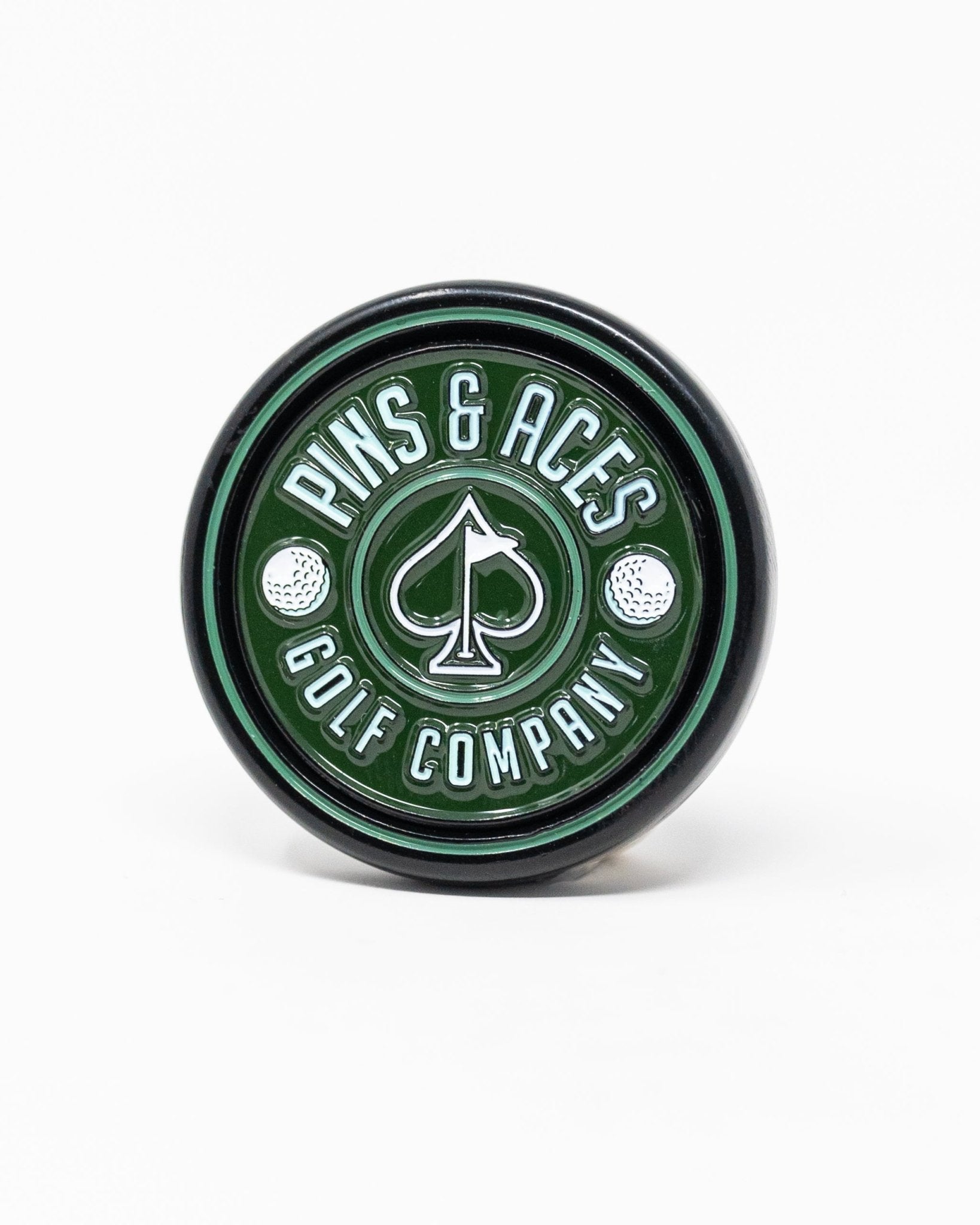 Pop Out Medallion Ball Marker - Green - Black Girl Golf