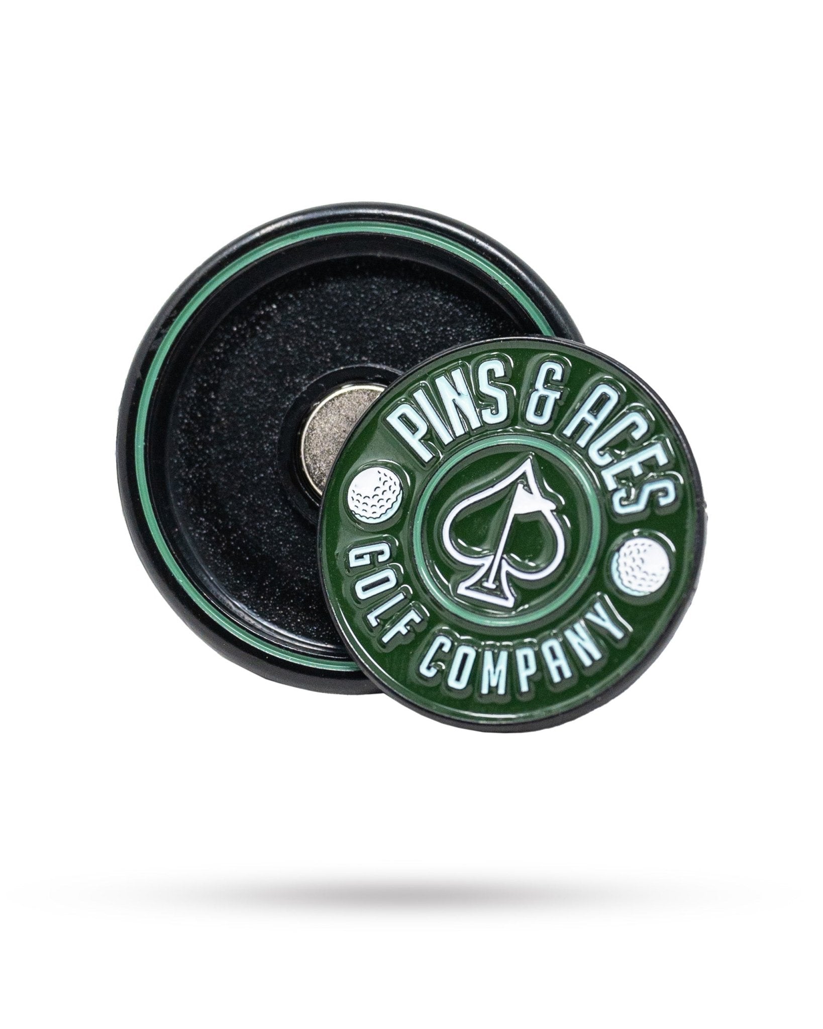 Pop Out Medallion Ball Marker - Green - Black Girl Golf