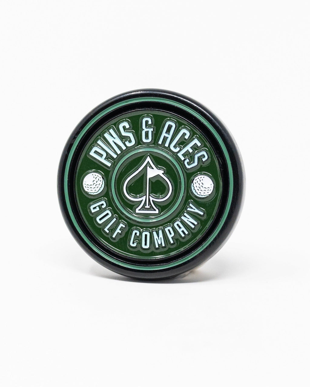 Pop Out Medallion Ball Marker - Green - Black Girl Golf