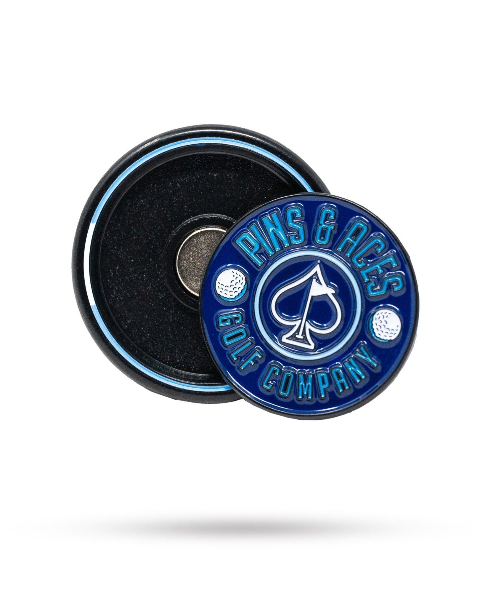 Pop Out Medallion Ball Marker - Navy - Black Girl Golf