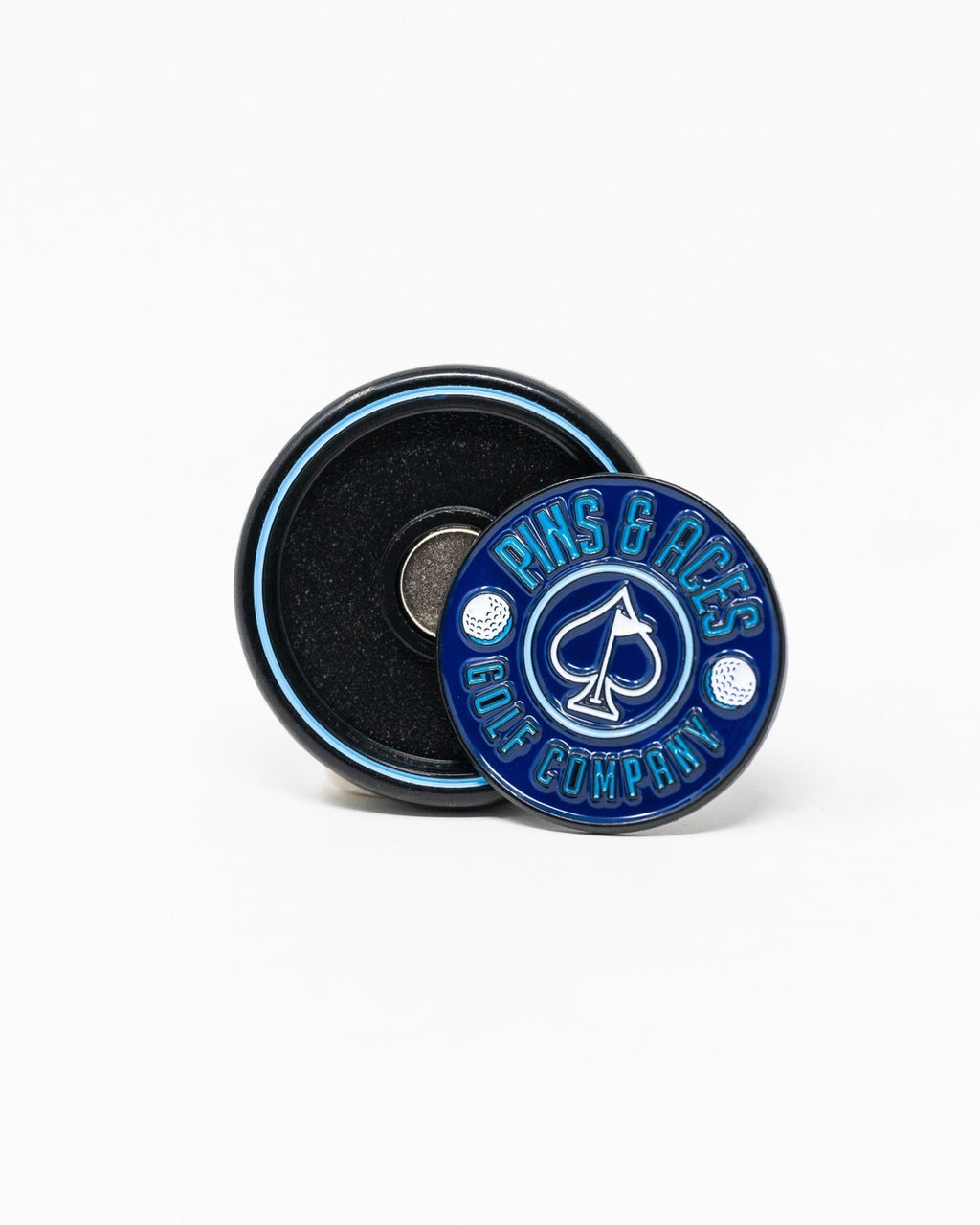 Pop Out Medallion Ball Marker - Navy - Black Girl Golf
