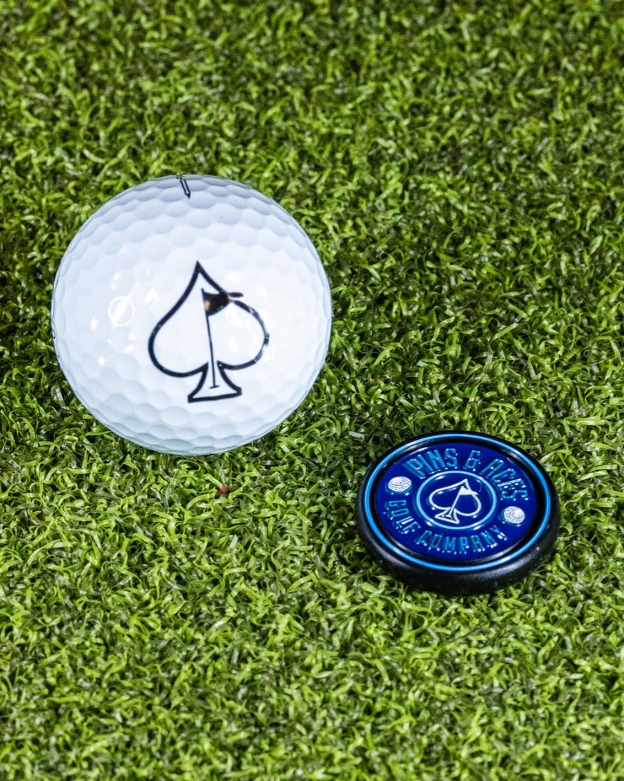 Pop Out Medallion Ball Marker - Navy - Black Girl Golf