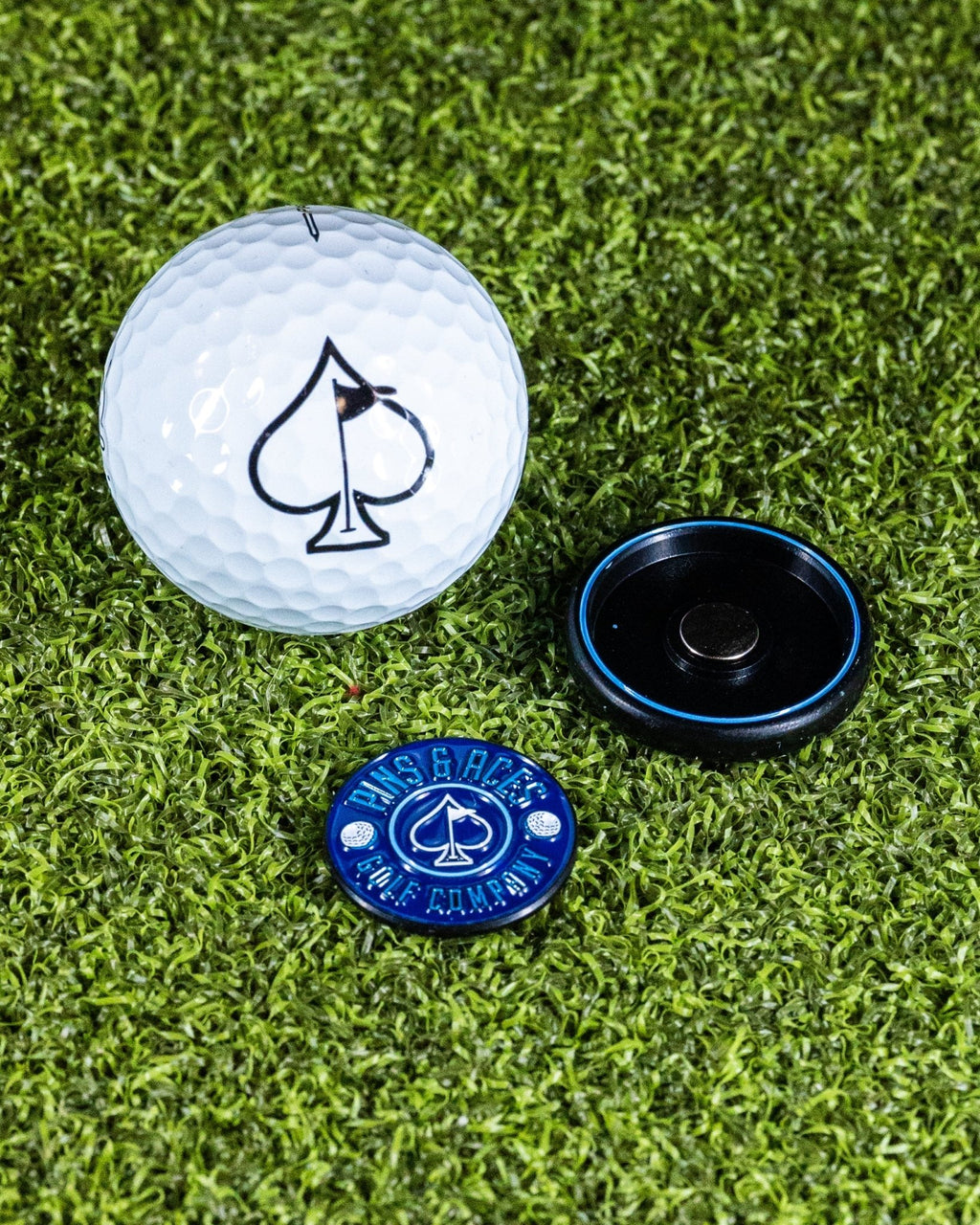 Pop Out Medallion Ball Marker - Navy - Black Girl Golf