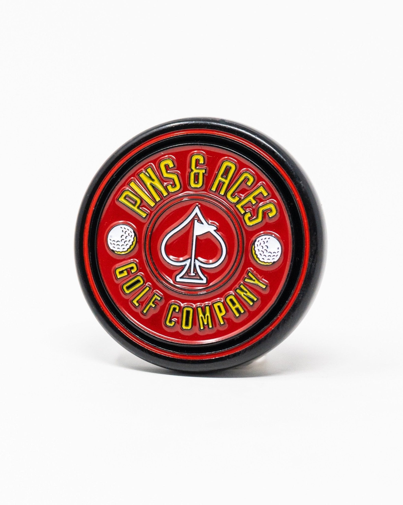 Pop Out Medallion Ball Marker - Red - Black Girl Golf
