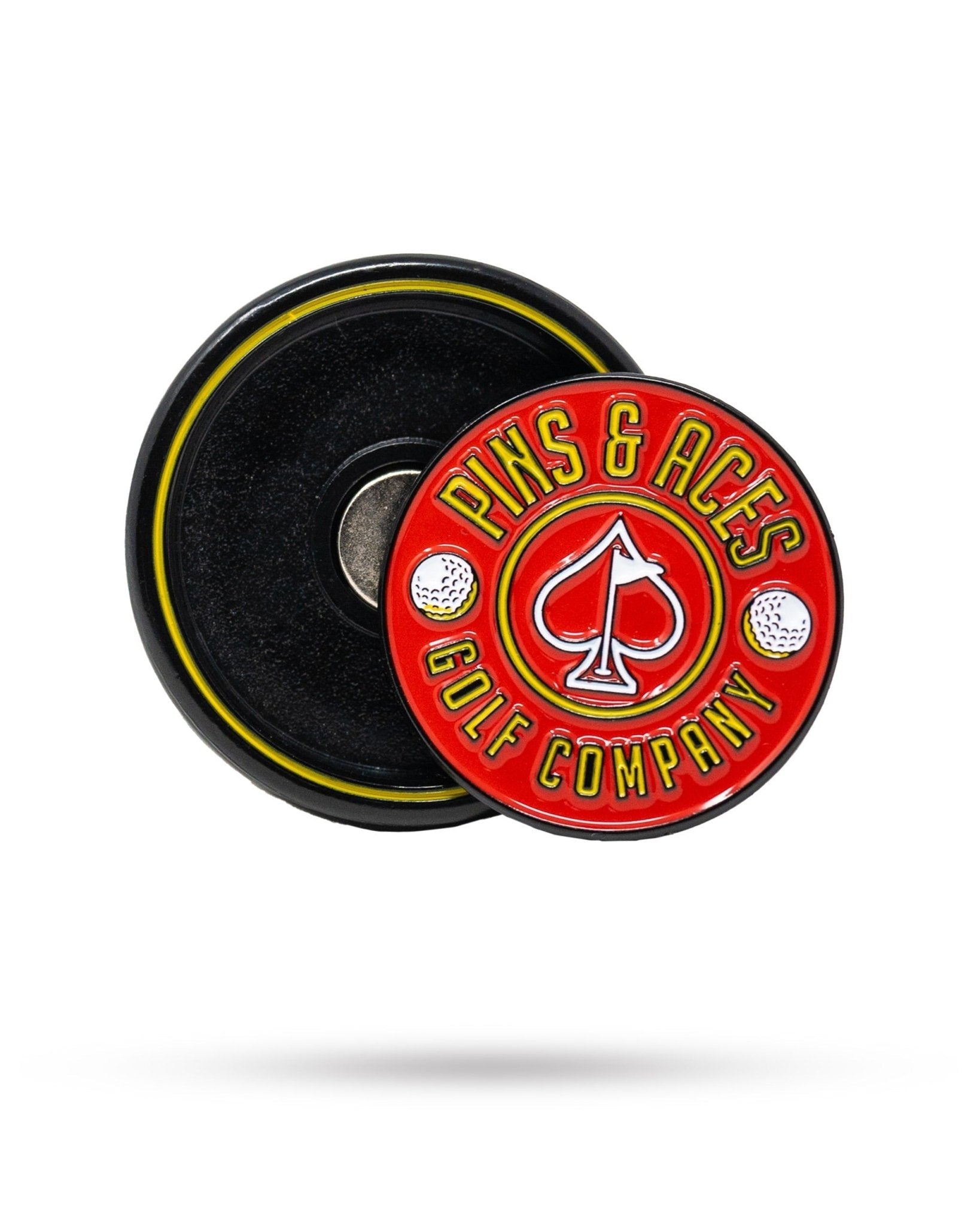 Pop Out Medallion Ball Marker - Red - Black Girl Golf