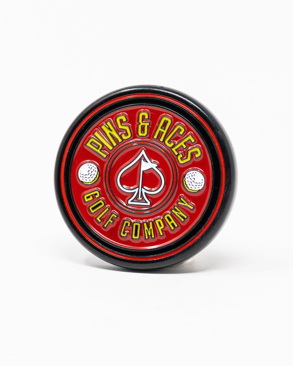 Pop Out Medallion Ball Marker - Red - Black Girl Golf