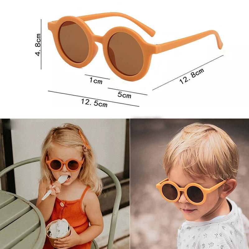 Popular Sunglasses For Children Boy/Girl New Elegant Leopard Double Color Cartoon Bear Shapes New Round Shape Sunglasses For Kids As Well As For Women And Men - Black Girl Golf