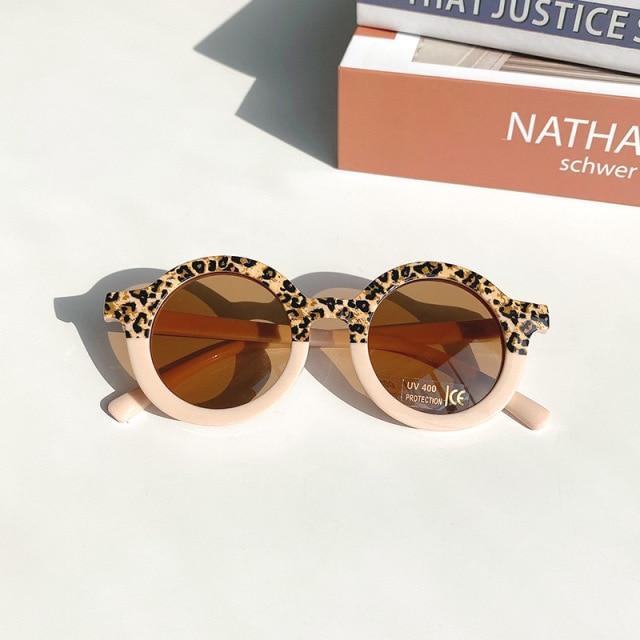 Popular Sunglasses For Children Boy/Girl New Elegant Leopard Double Color Cartoon Bear Shapes New Round Shape Sunglasses For Kids As Well As For Women And Men - Black Girl Golf