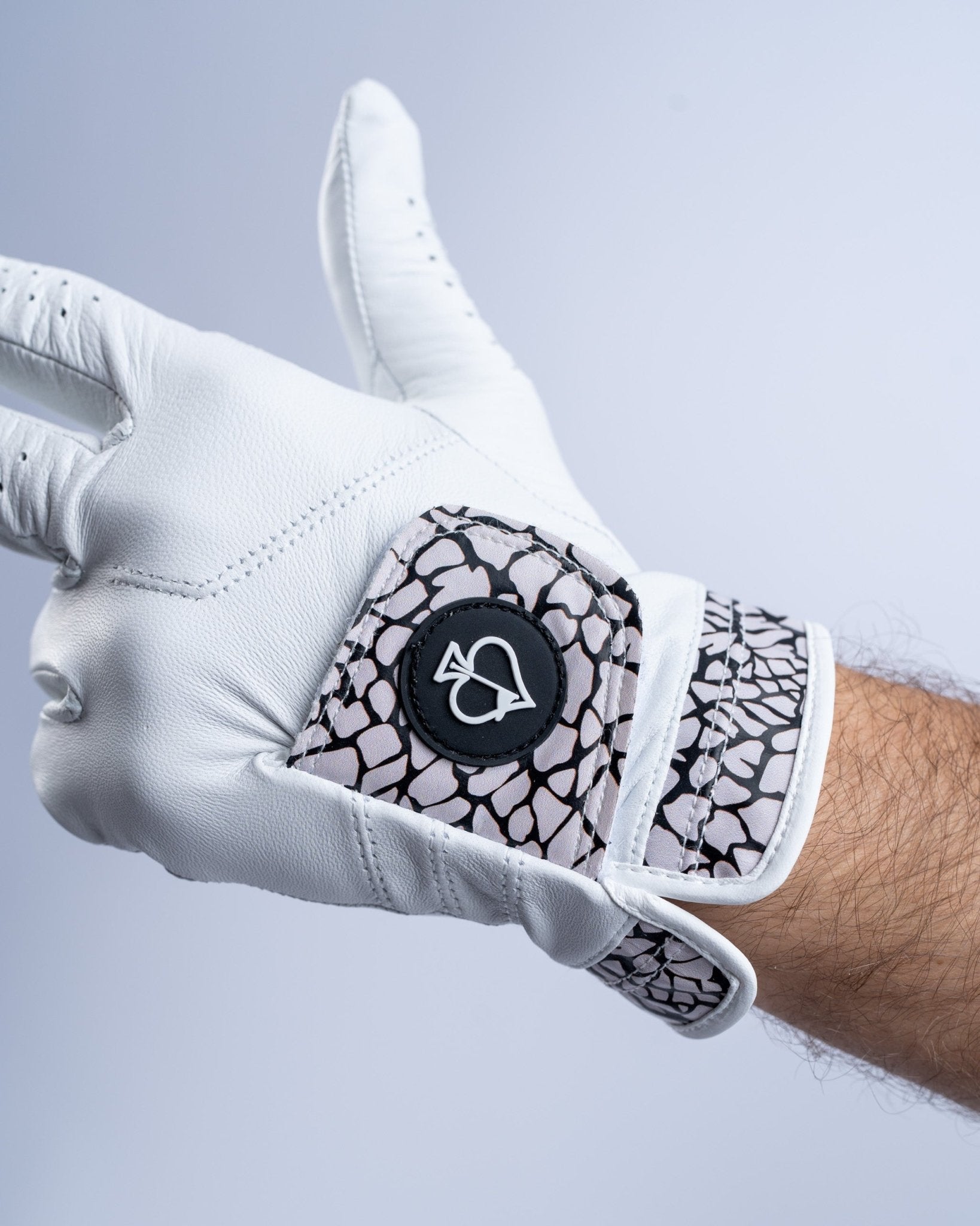 Premium Tour Glove - Elephant Print - Black Girl Golf