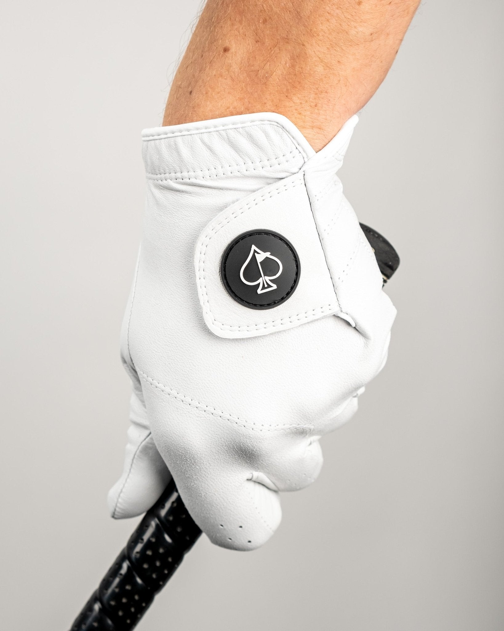 Premium Tour Glove - Ghost White - Black Girl Golf