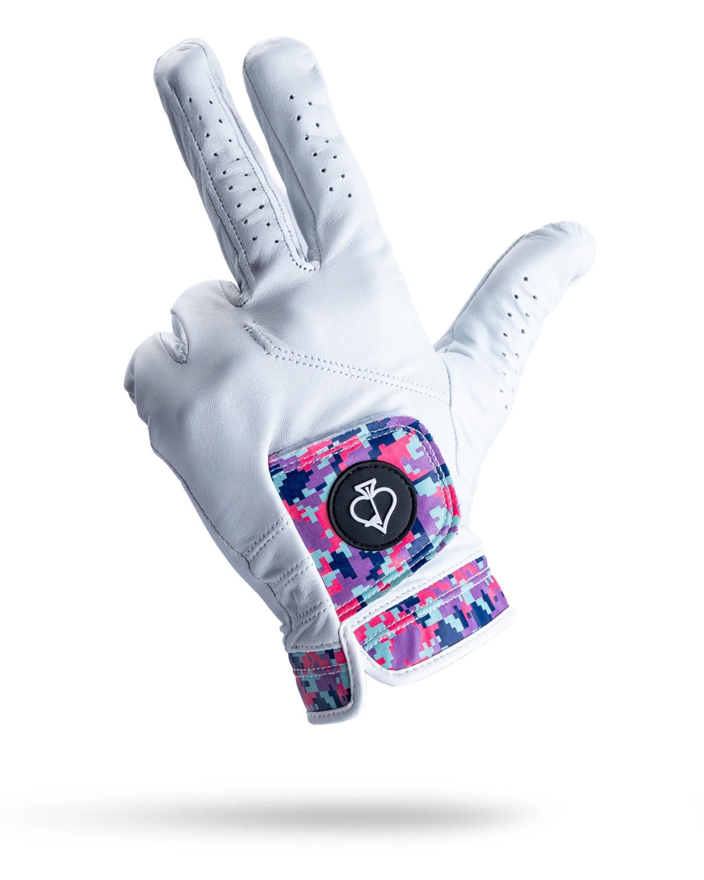 Premium Tour Glove - Vivid Camo - Black Girl Golf