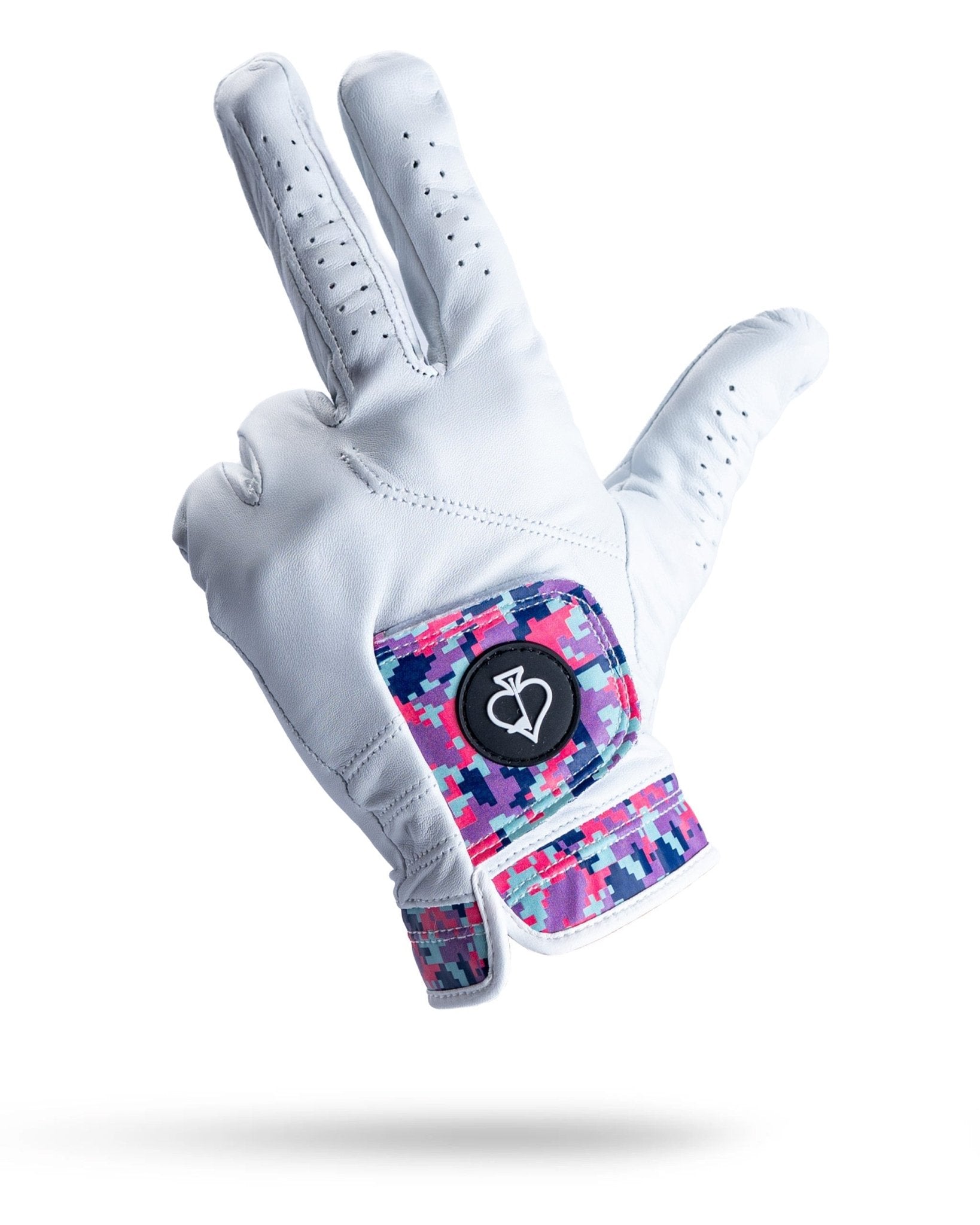 Premium Tour Glove - Vivid Camo - Black Girl Golf