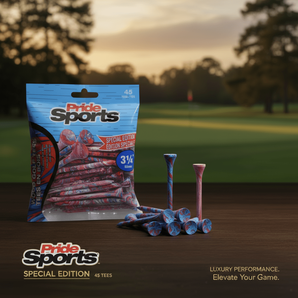 Pride Sports Paint Splatter Wood Golf Tees – Colorful 45 - Pack - Black Girl Golf
