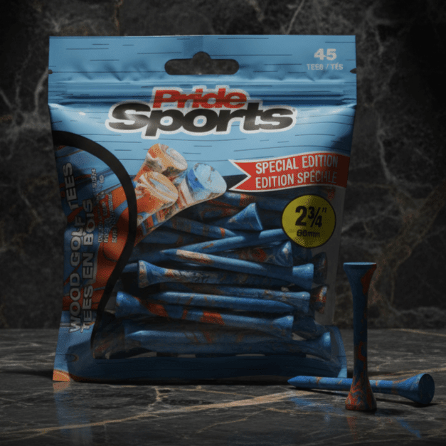 Pride Sports Paint Splatter Wood Golf Tees – Colorful 45 - Pack - Black Girl Golf