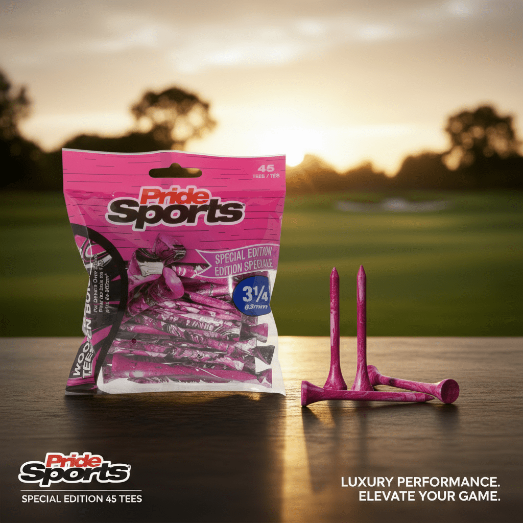 Pride Sports Paint Splatter Wood Golf Tees – Colorful 45 - Pack - Black Girl Golf