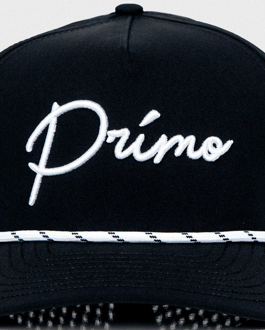 Primo Cursive Snapback Hat - Black Girl Golf