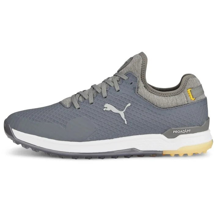 PUMA PROADAPT ALPHACAT Golf Shoes - Quiet Shade/Puma Silver/Yellow Sizzle - Black Girl Golf