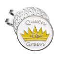 Queen of the Green Golf Ball Marker Clip - Black Girl Golf