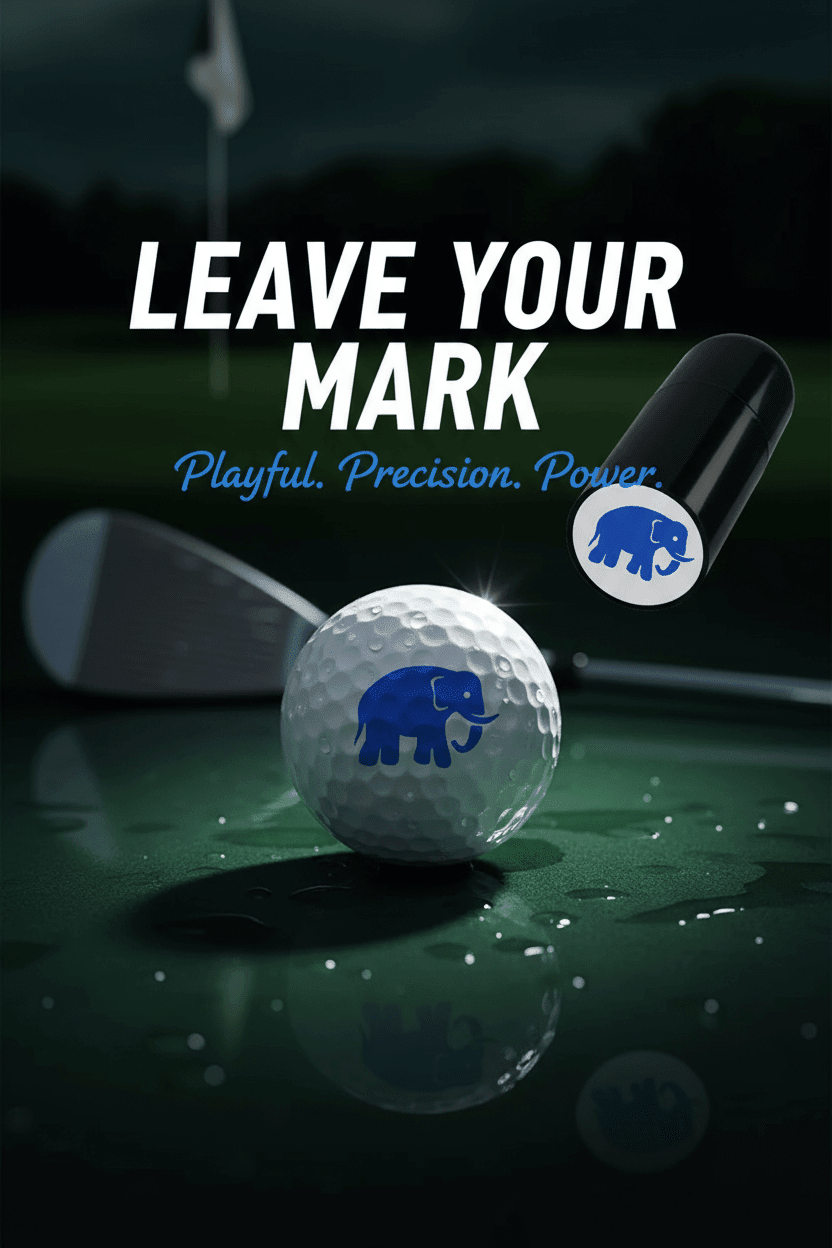 Quick - Dry Golf Ball Stamper - Black Girl Golf