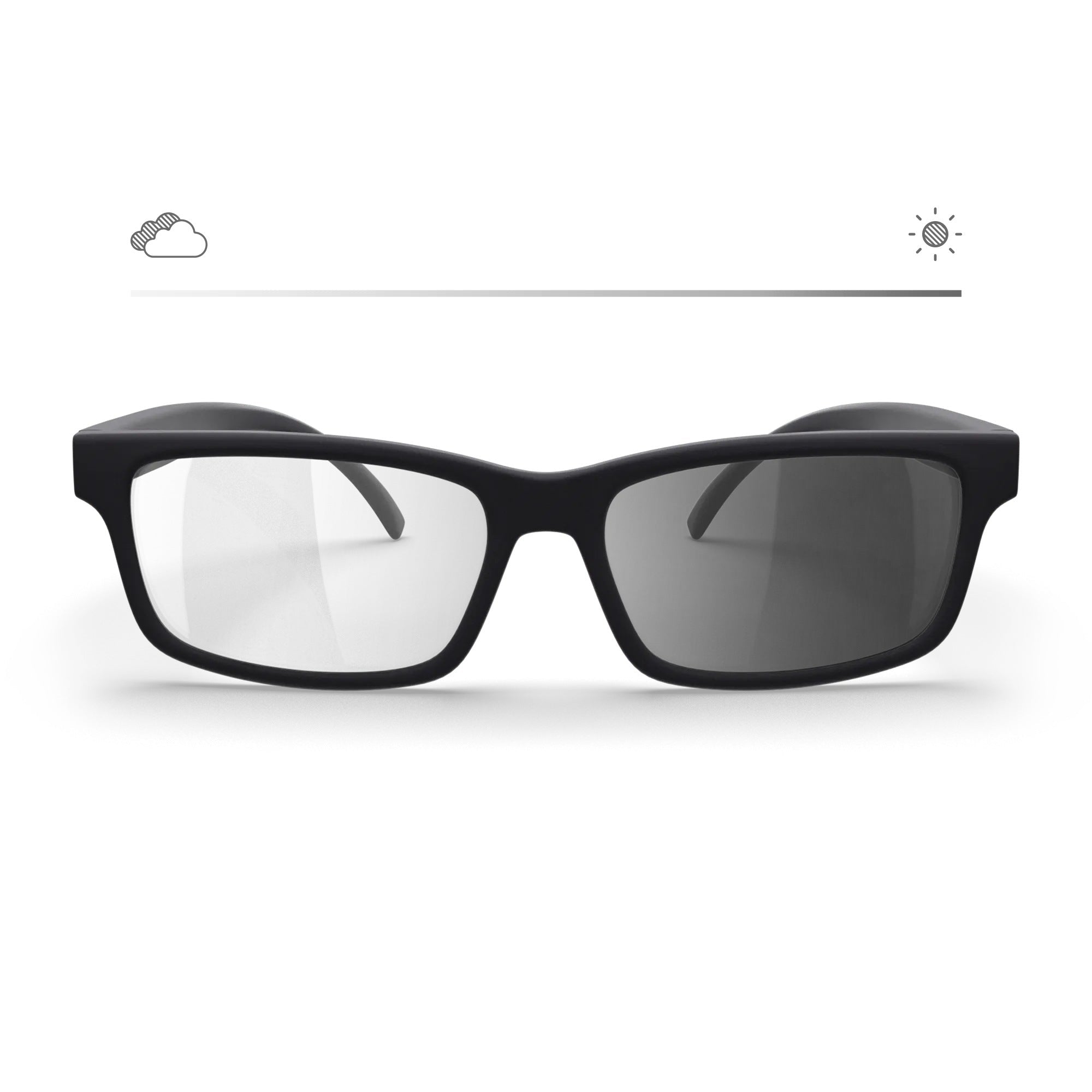 Rectangle Transitions® XTRActive Polarized Prescription Sunglasses - Black Girl Golf