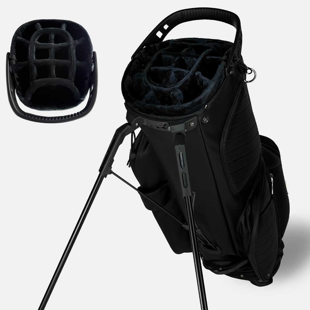 RevCore Lux Golf Hybrid Stand Bag | 6 Way & 14 Way Dividers - Black Girl Golf