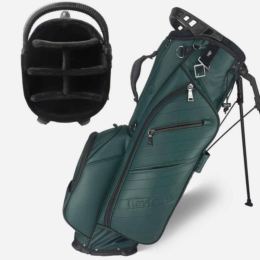 RevCore Lux Golf Hybrid Stand Bag | 6 Way & 14 Way Dividers - Black Girl Golf