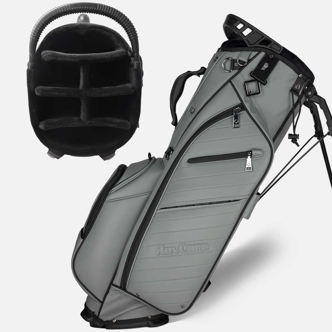RevCore Lux Golf Hybrid Stand Bag | 6 Way & 14 Way Dividers - Black Girl Golf