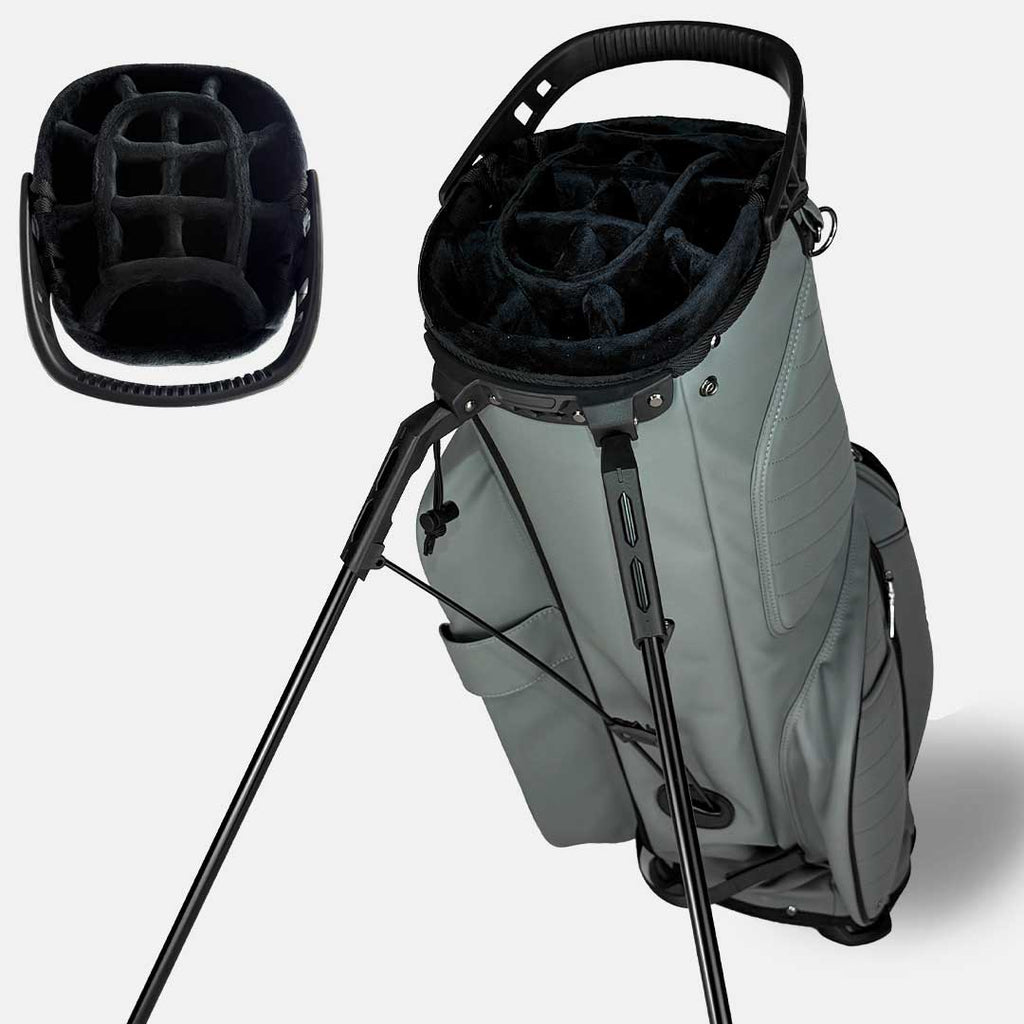RevCore Lux Golf Hybrid Stand Bag | 6 Way & 14 Way Dividers - Black Girl Golf