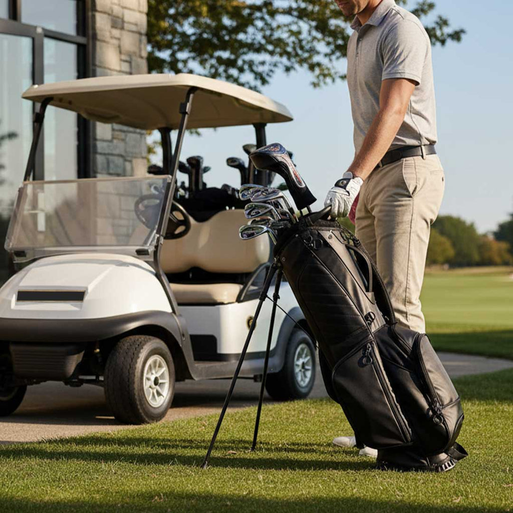 RevCore Lux Lightweight Stand Bag | 4 Way Velvet Lined Dividers - Black Girl Golf