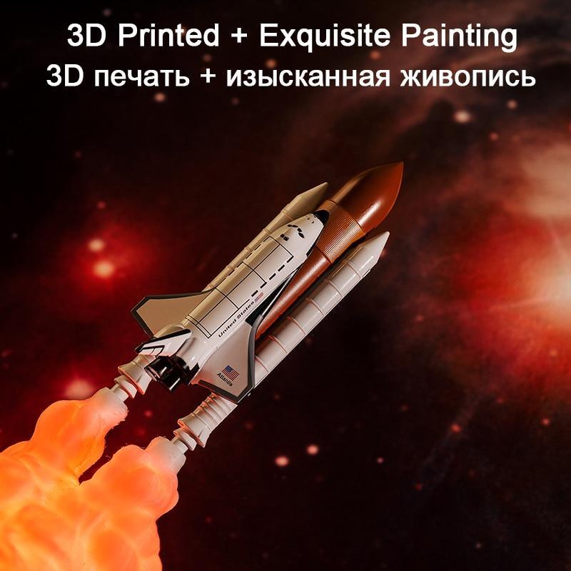 Rocket Kids Space Shuttle Lamp and Moon lamps In Night Light By 3D Print For Space Lovers Rocket Lamp - Black Girl Golf