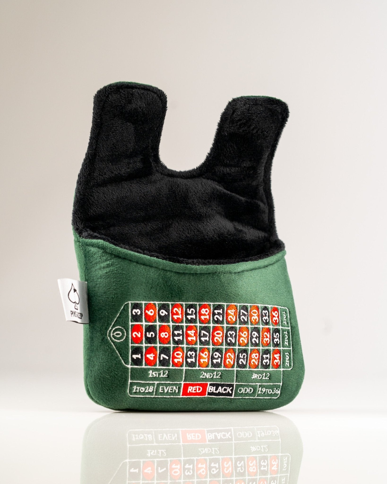 Roulette - Center Shaft Mallet Putter Cover - Black Girl Golf