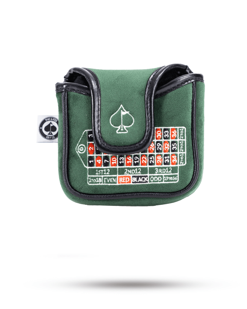 Roulette - Mallet Putter Cover - Black Girl Golf