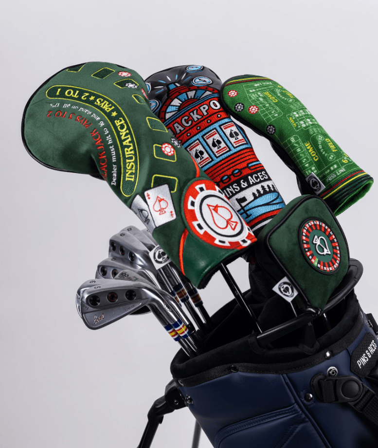 Roulette - Mallet Putter Cover - Black Girl Golf