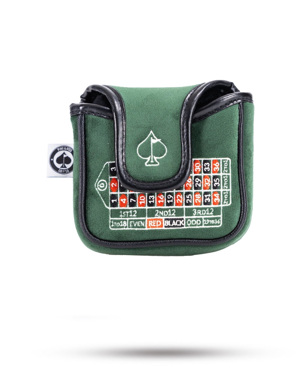 Roulette - Mallet Putter Cover - Black Girl Golf