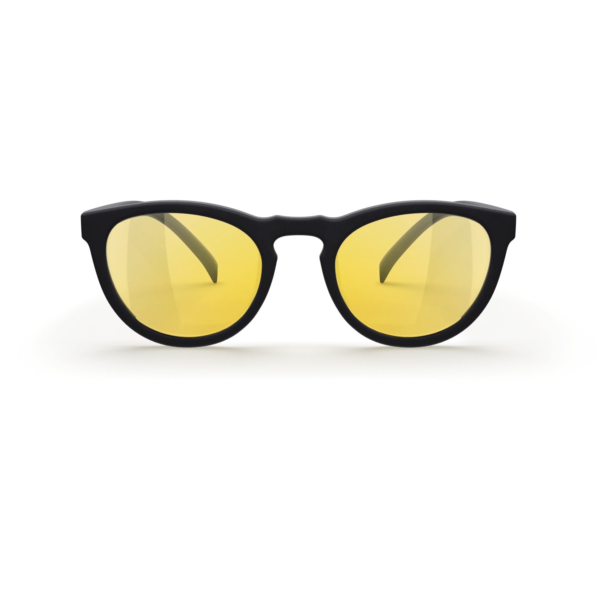 Round Polycarbonate Prescription Sunglasses - Black Girl Golf