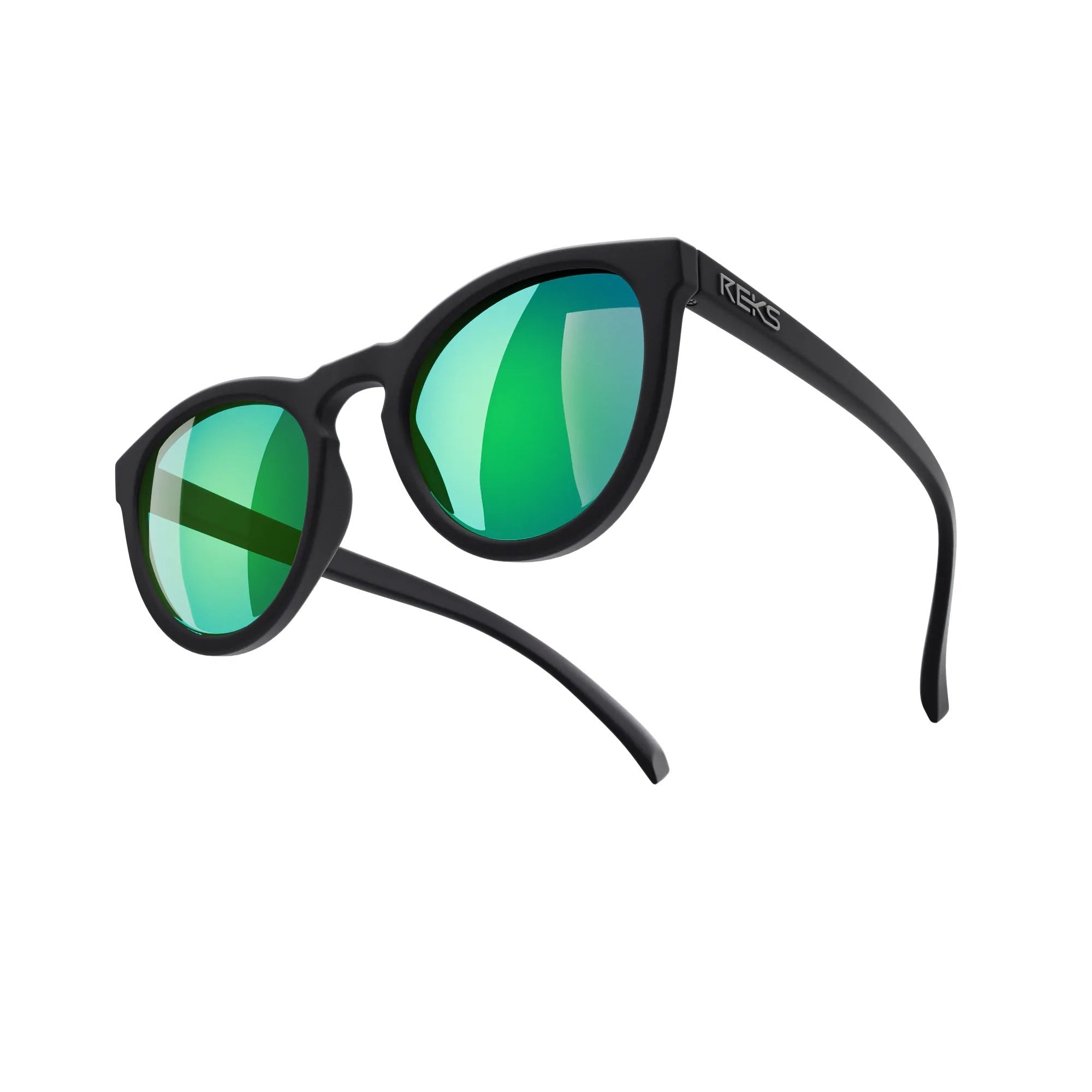Round Polycarbonate Prescription Sunglasses - Black Girl Golf