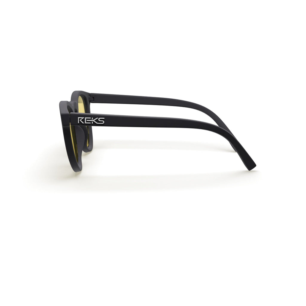 Round Polycarbonate Prescription Sunglasses - Black Girl Golf