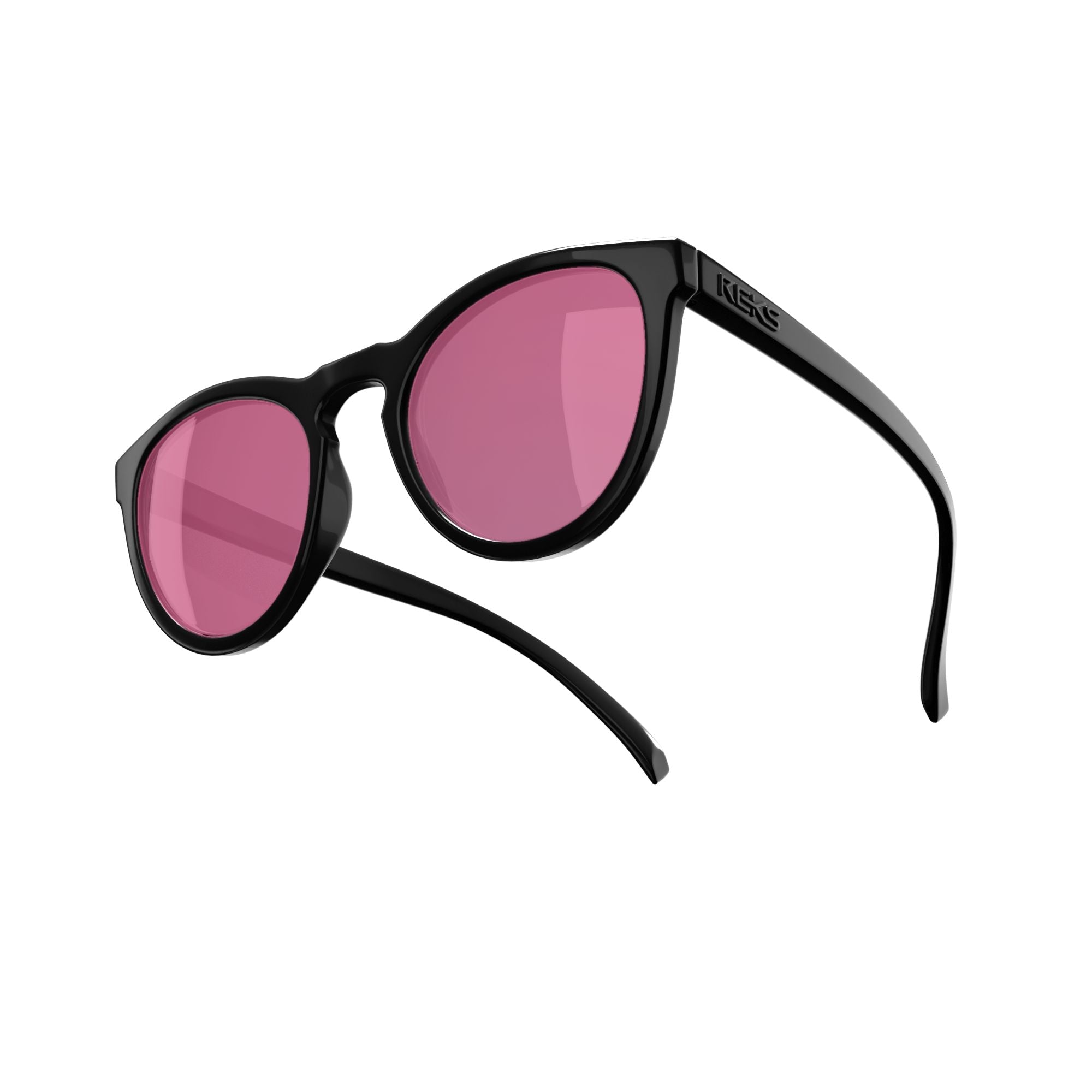 Round Polycarbonate Prescription Sunglasses - Black Girl Golf
