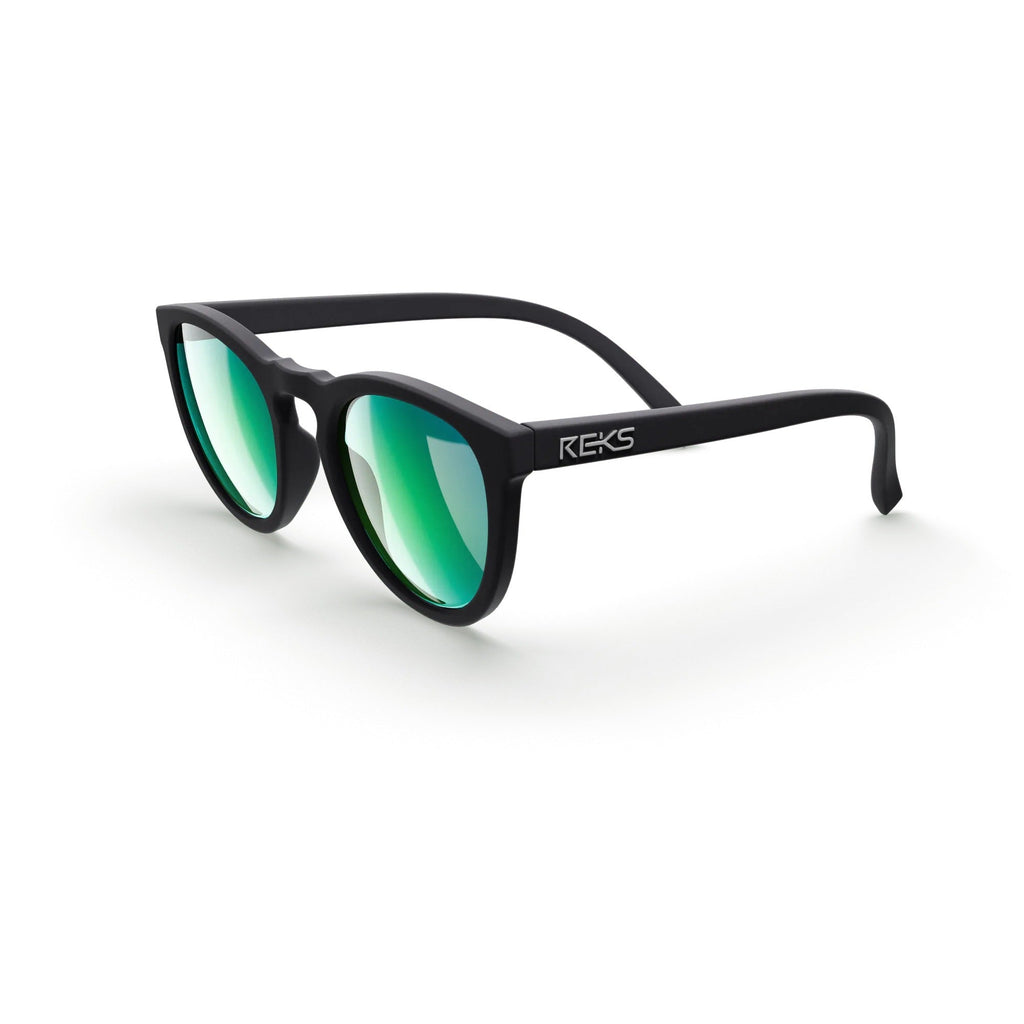 Round Polycarbonate Prescription Sunglasses - Black Girl Golf