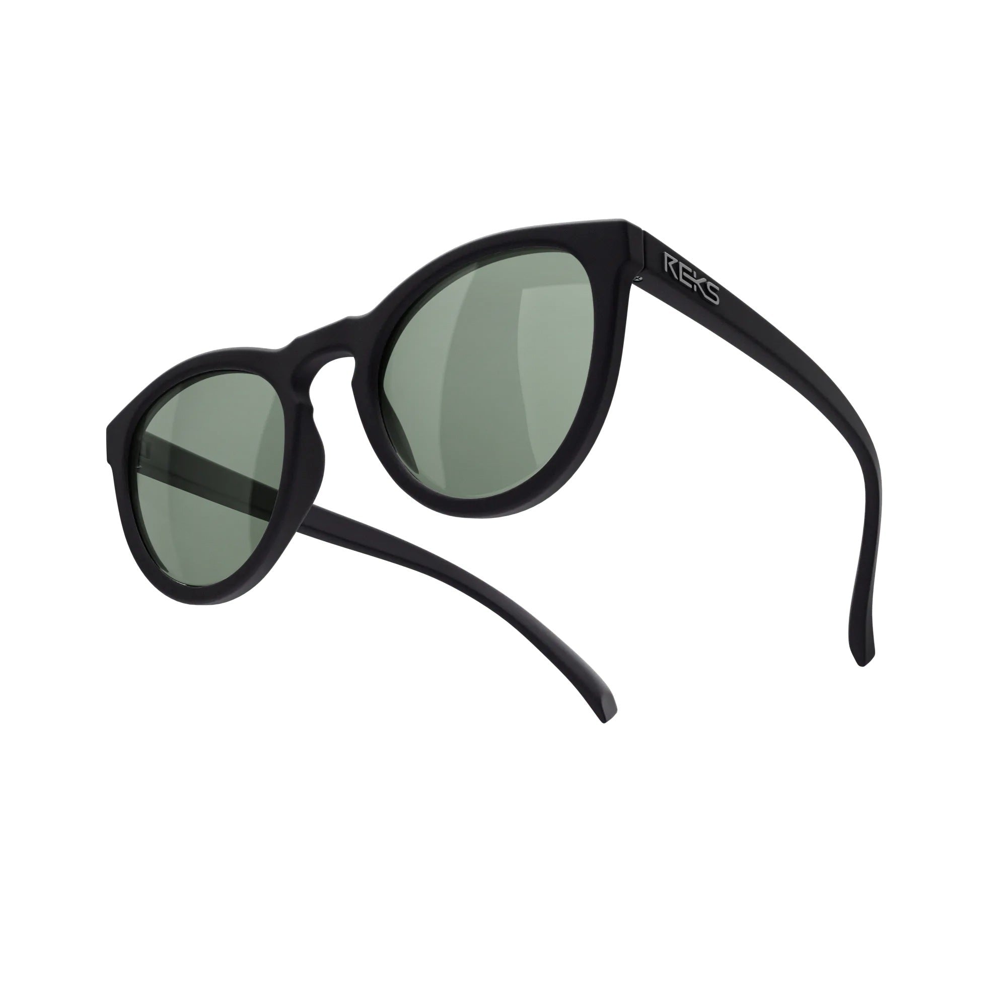 Round Polycarbonate Prescription Sunglasses - Black Girl Golf