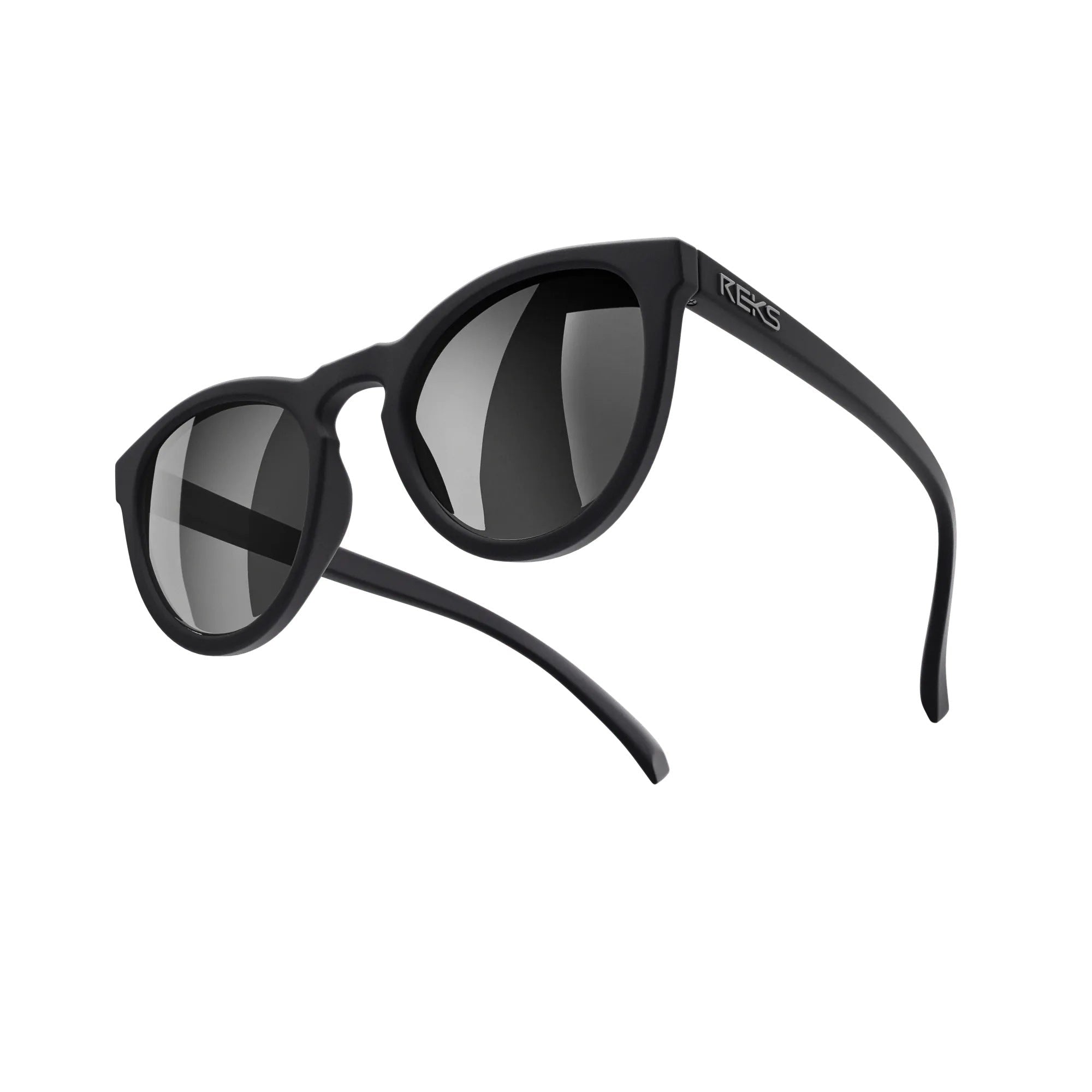 Round Polycarbonate Prescription Sunglasses - Black Girl Golf