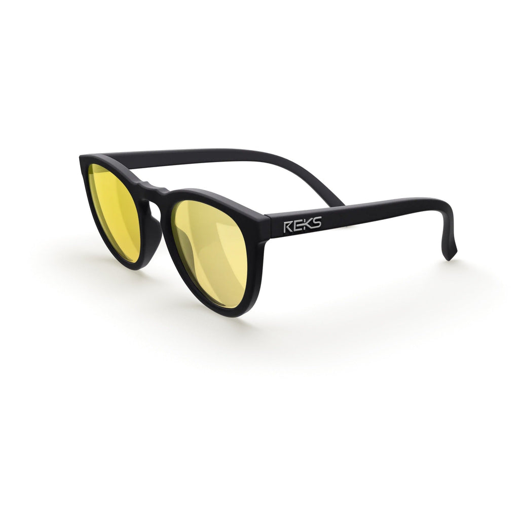 Round Polycarbonate Prescription Sunglasses - Black Girl Golf