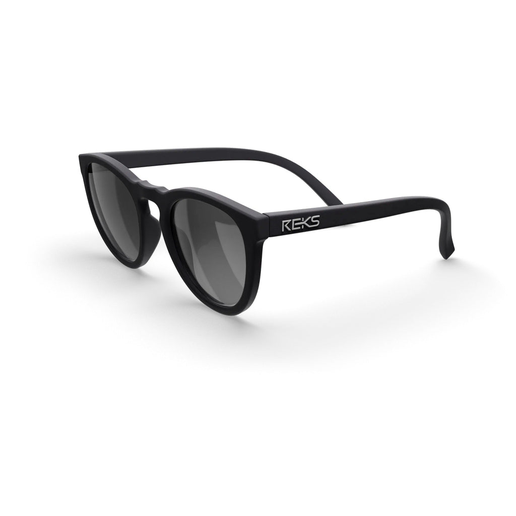 Round Polycarbonate Prescription Sunglasses - Black Girl Golf