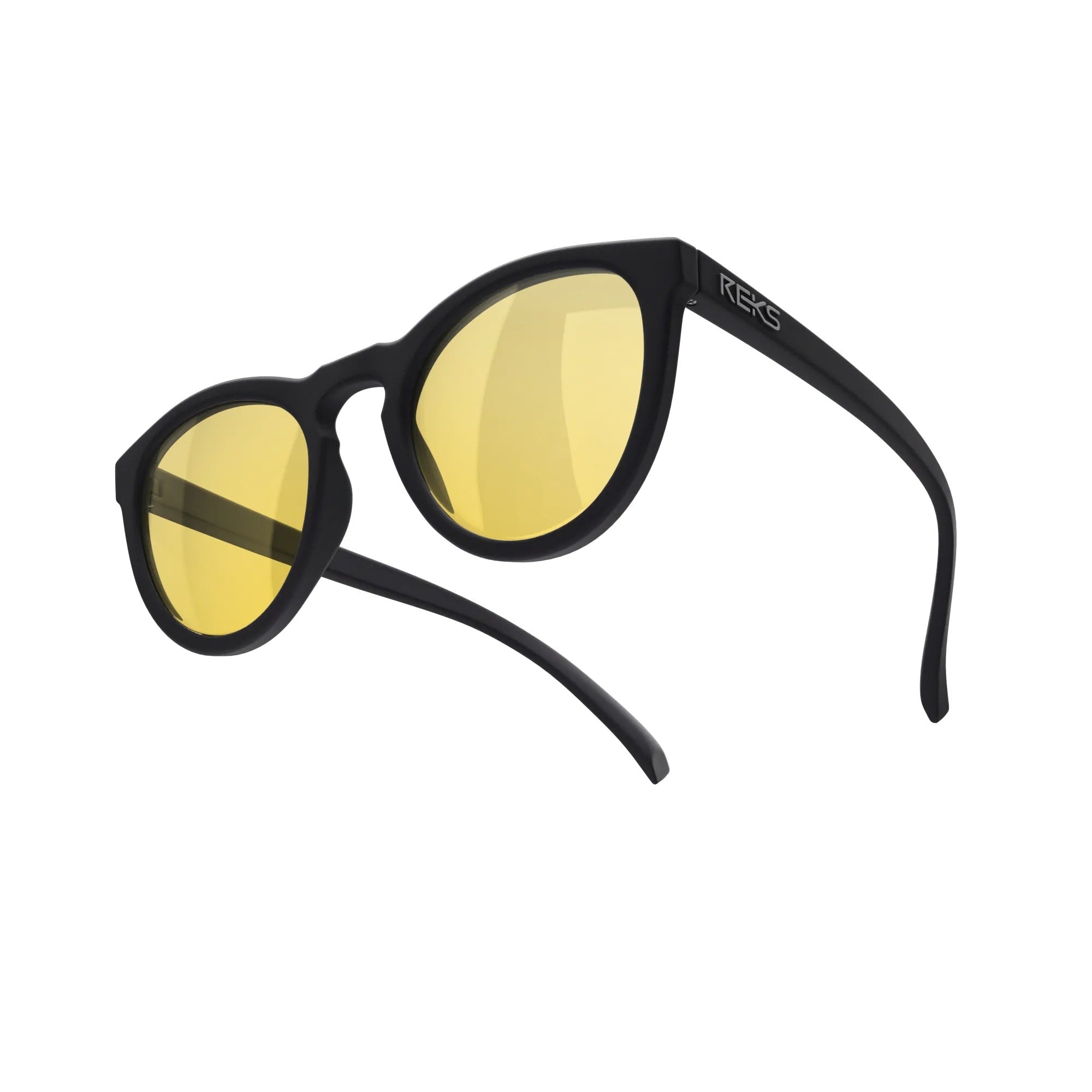 Round Polycarbonate Prescription Sunglasses - Black Girl Golf
