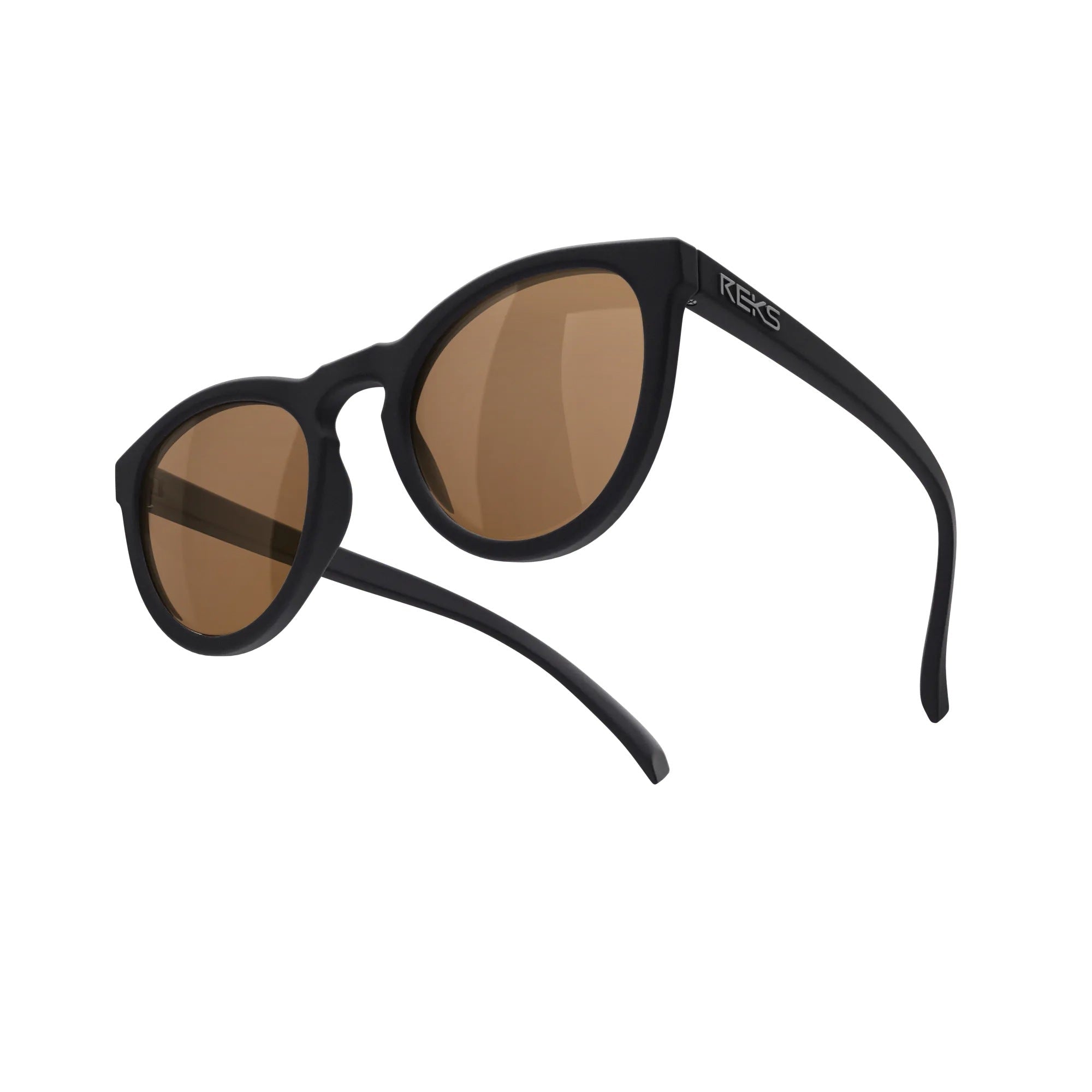 Round Polycarbonate Prescription Sunglasses - Black Girl Golf