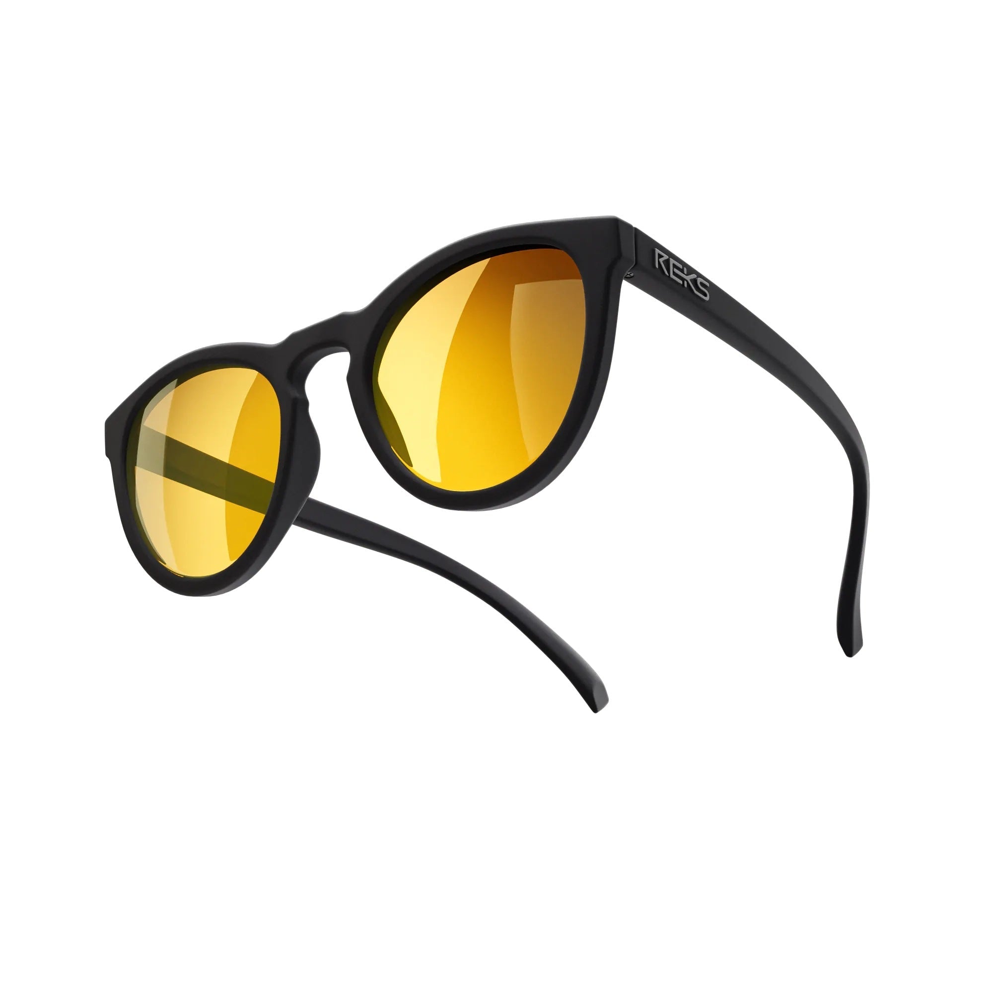 Round Polycarbonate Prescription Sunglasses - Black Girl Golf