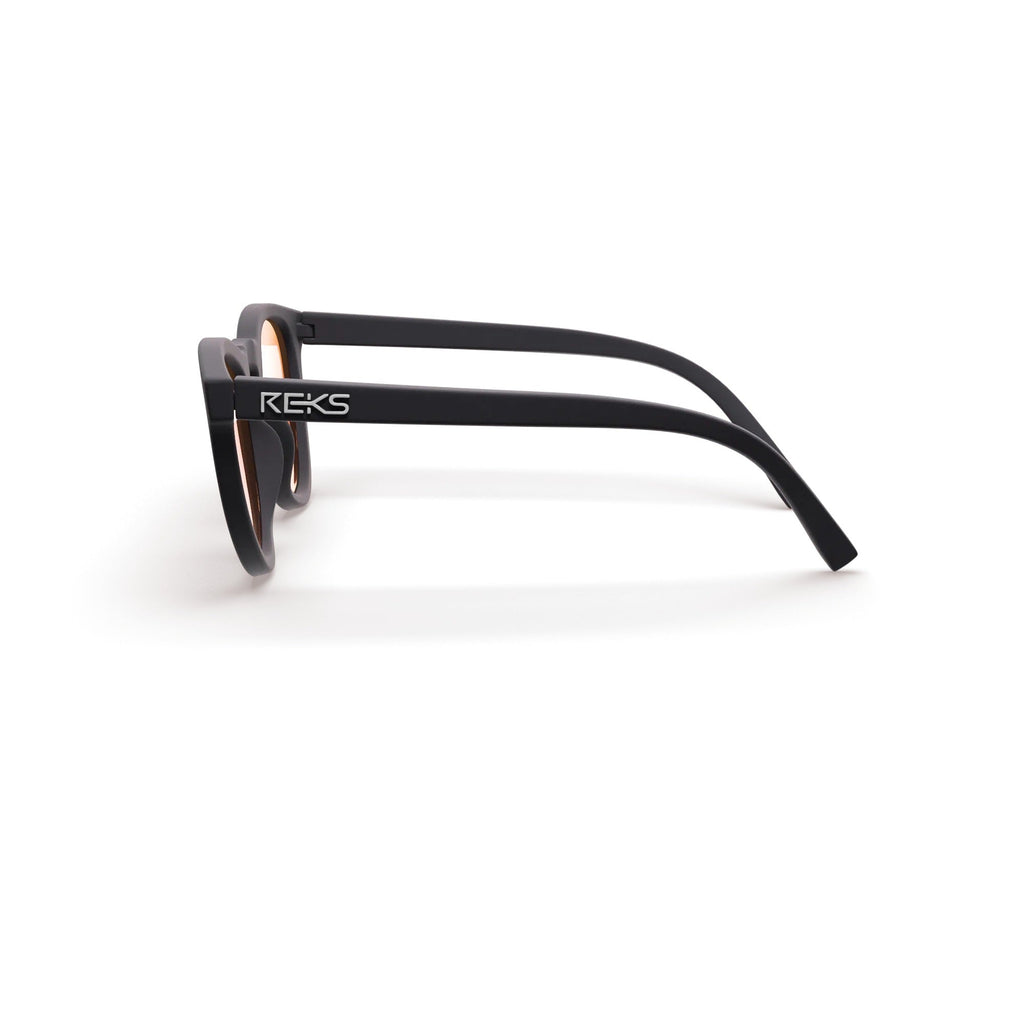 Round Polycarbonate Prescription Sunglasses - Black Girl Golf