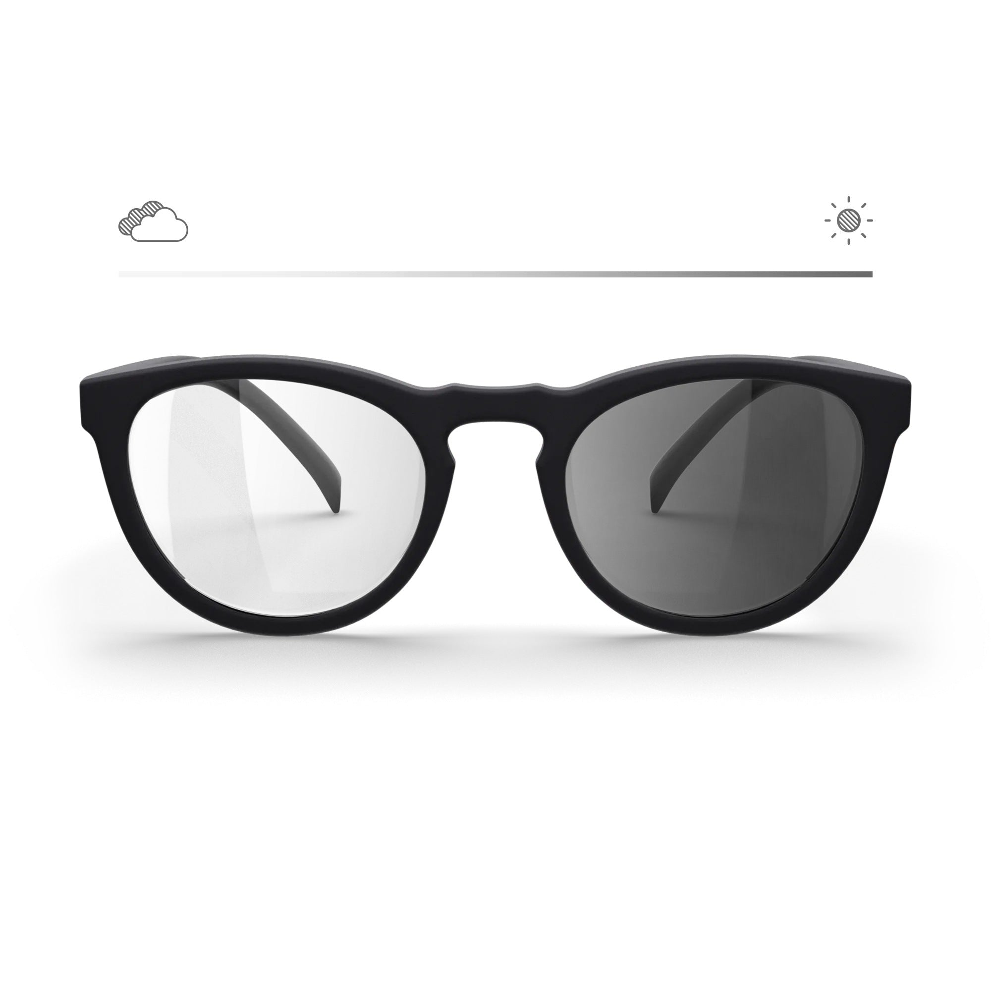 Round Transitions® Xtra Active Prescription Sunglasses - Black Girl Golf