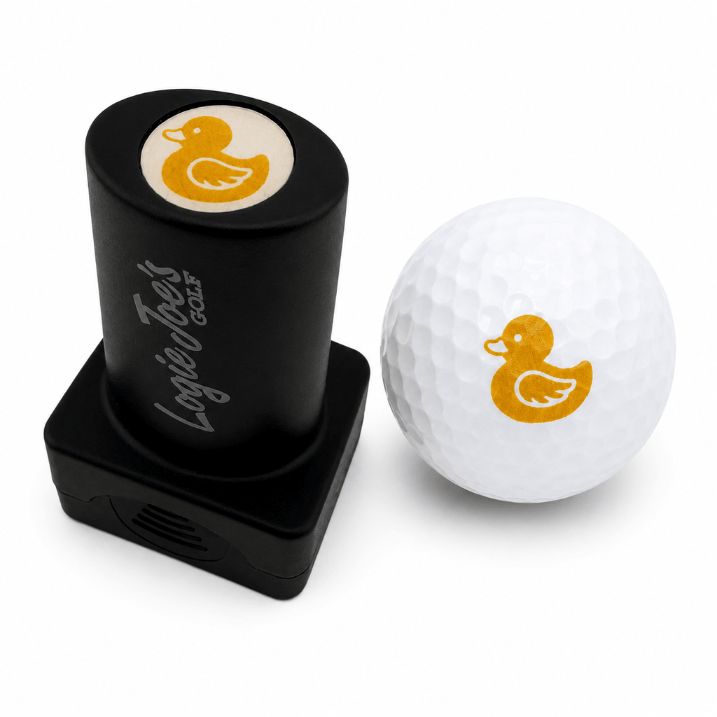 Rubber Duck Golf Ball Stamp | Quick - Dry Ink Stamper | Easy Ball Identification | Fun Golf Gift - Black Girl Golf