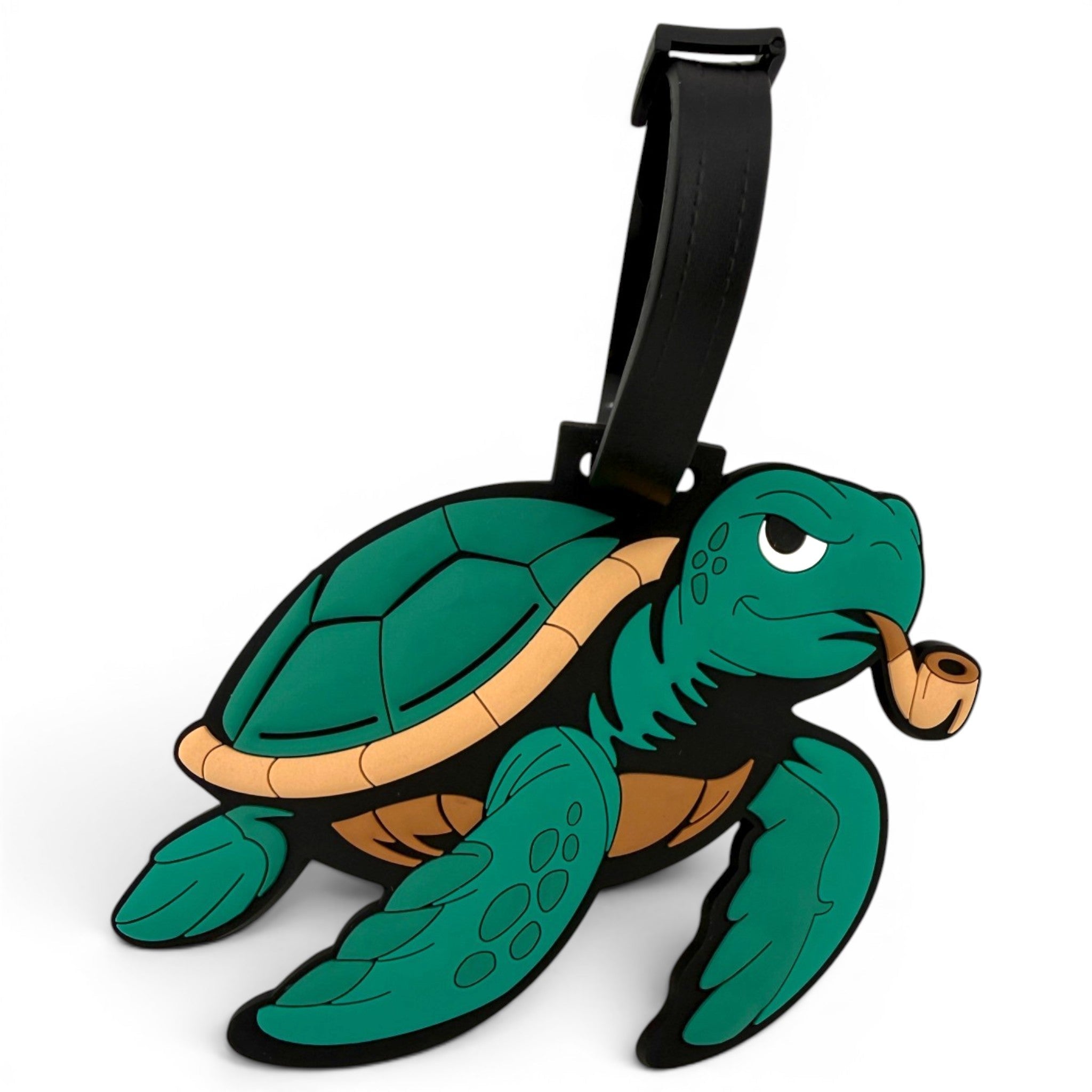 Salty Turtle Clip-On Tag | Multi-Use Bag Tag, Travel Tag, Golf Accessory - Black Girl Golf